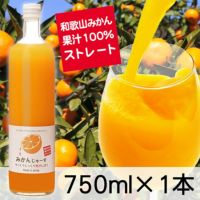 和歌山みかんジュース（750ml×1本）果汁100％ストレート