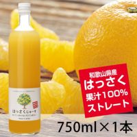 はっさくジュース（750ml×1本）果汁100％ストレート